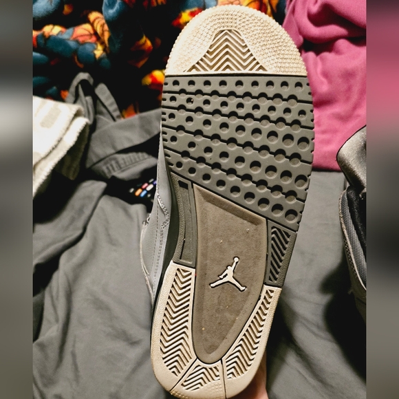 Jordan Flight Origin BG Wolf Grey/White-Black-concrete size 6.5 youth - Picture 2 of 5